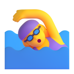 Woman swimming