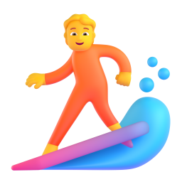Person surfing