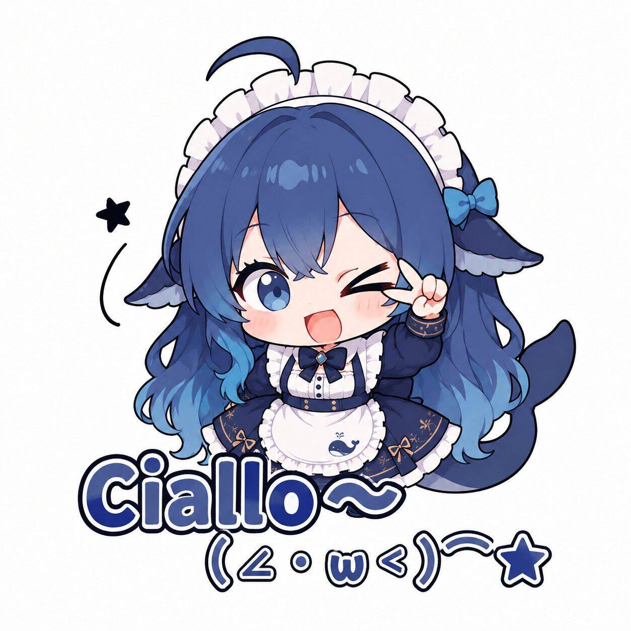 Ciallo~打招呼的 DeepSeek 娘