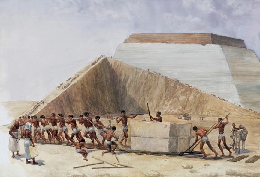 pyramid building