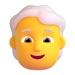 Person: white hair