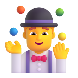 Man juggling