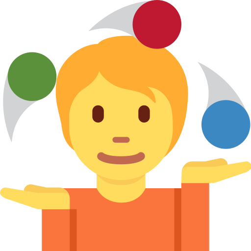 Person juggling