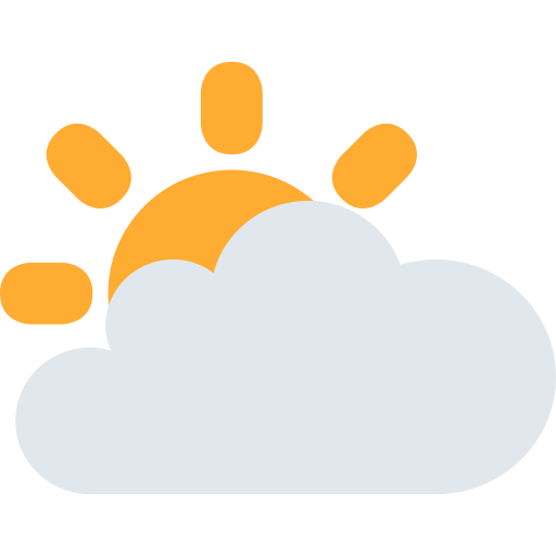 Sun behind large cloud