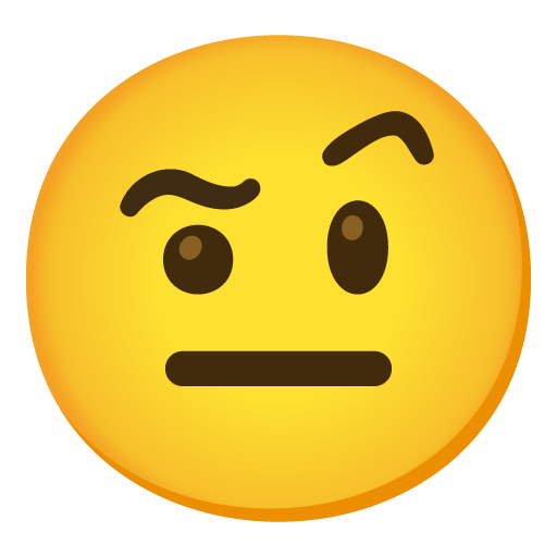 Face with raised eyebrow