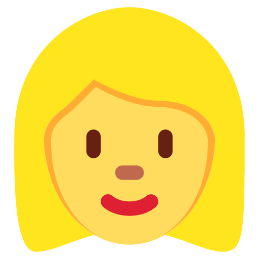 Woman: blond hair