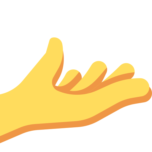 Palm up hand
