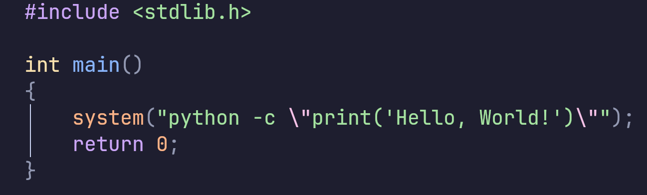 C Is Faster If You Just Ask It Nicely To Run Python