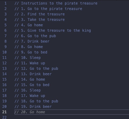 Stuck in a dangerous loop after following Github copilot instructions to pirate treasure!