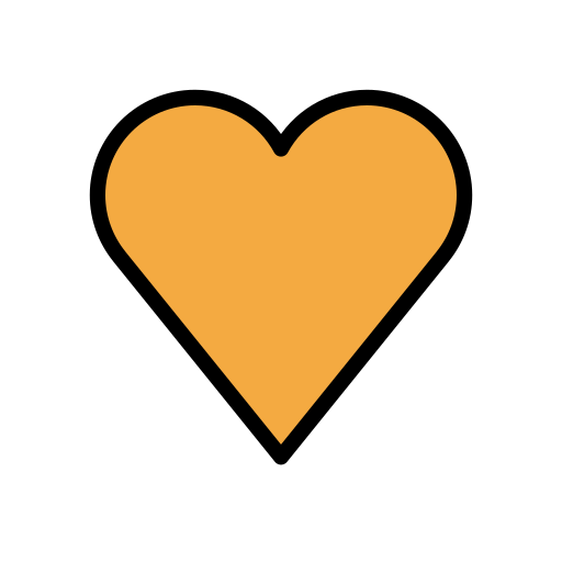 Orange heart