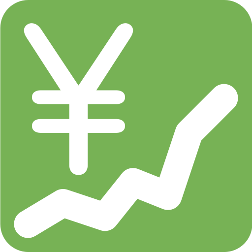 Chart increasing with yen