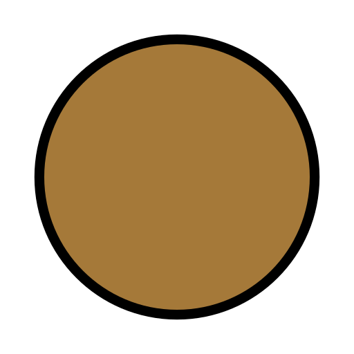 Brown circle