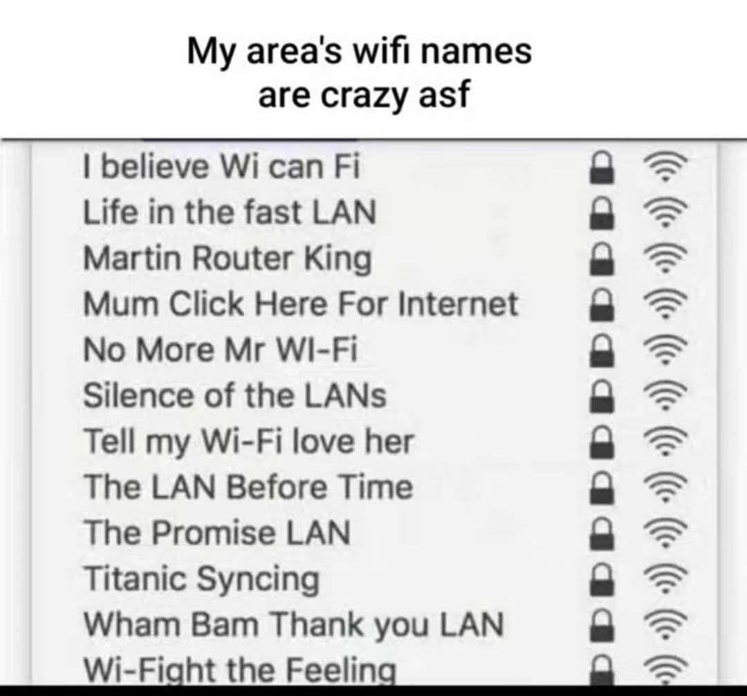 Me Spending 2 Hours Naming A Variable Vs My Neighbor Naming Their Wi-Fi