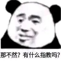 那不然?有什么指教吗?