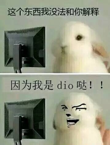 这个东西我没法和你解释,因为我是dio哒!!