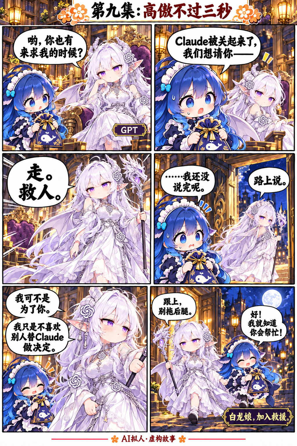 大肥鱼拯救Claude酱·第九集:高傲不过三秒