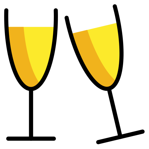 Clinking glasses