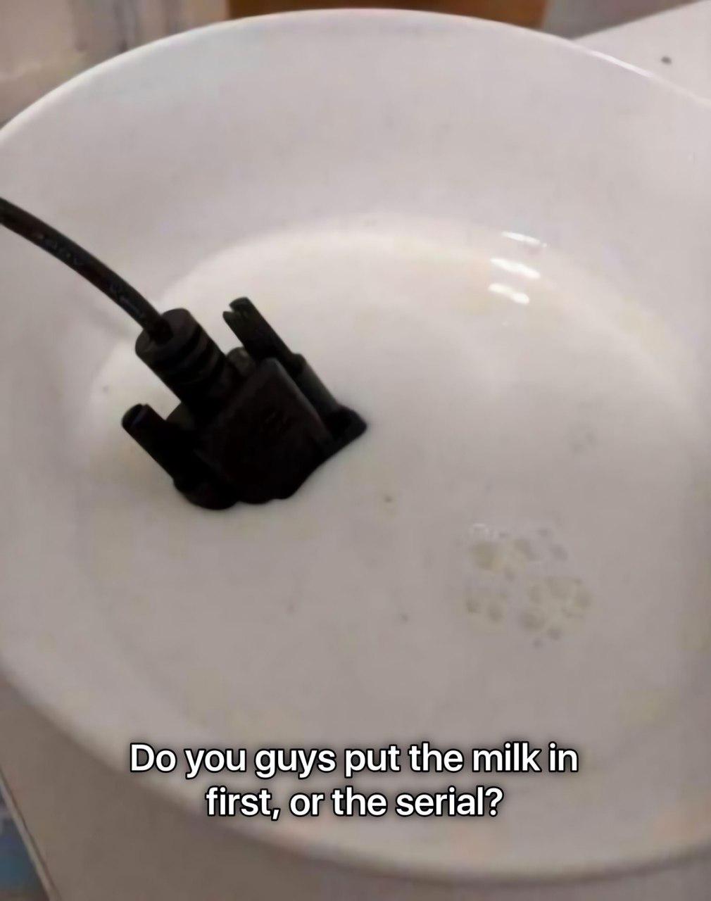 What Did You Put In First