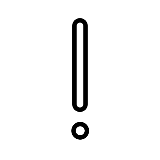 White exclamation mark