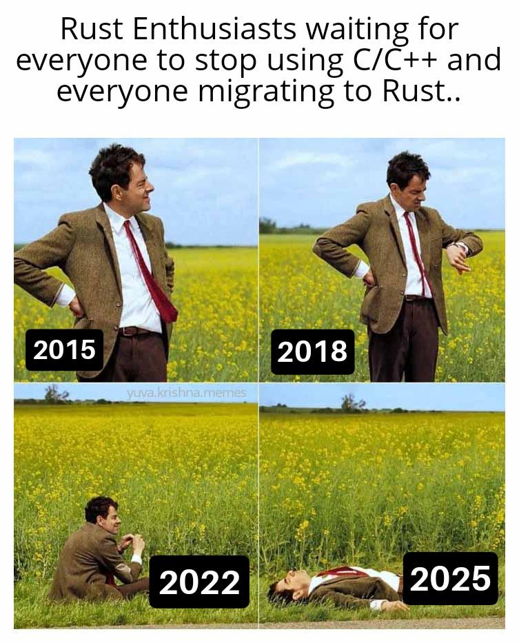 The Eternal Rust Waiting Game