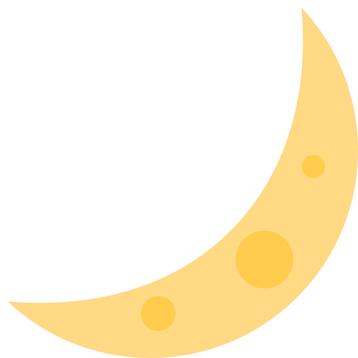 Crescent moon