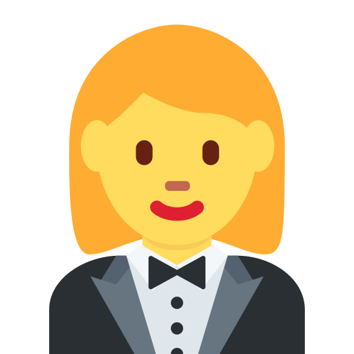 Woman in tuxedo