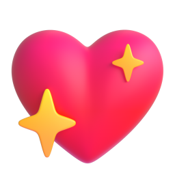 Sparkling heart