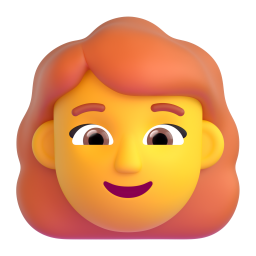 Woman: red hair
