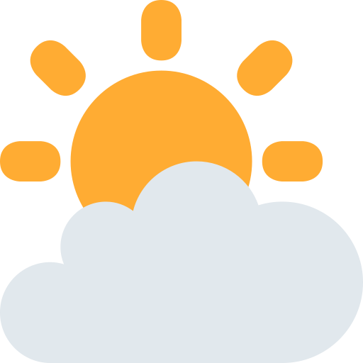 Sun behind cloud