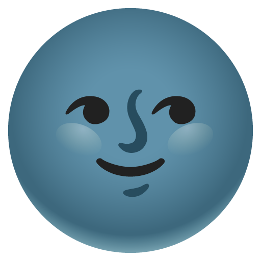 New moon face