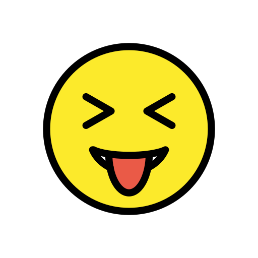 Squinting face with tongue