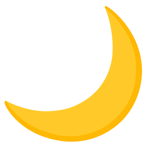 Crescent moon