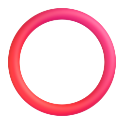 Hollow red circle
