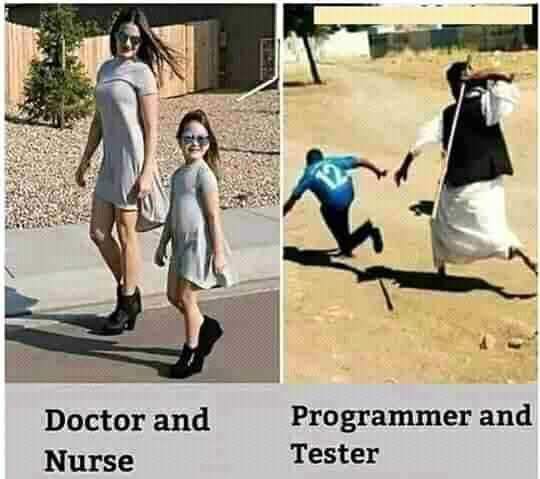 Doctor And Nurse Vs. Programmer And Tester