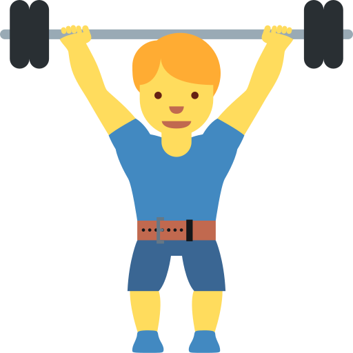 Man lifting weights