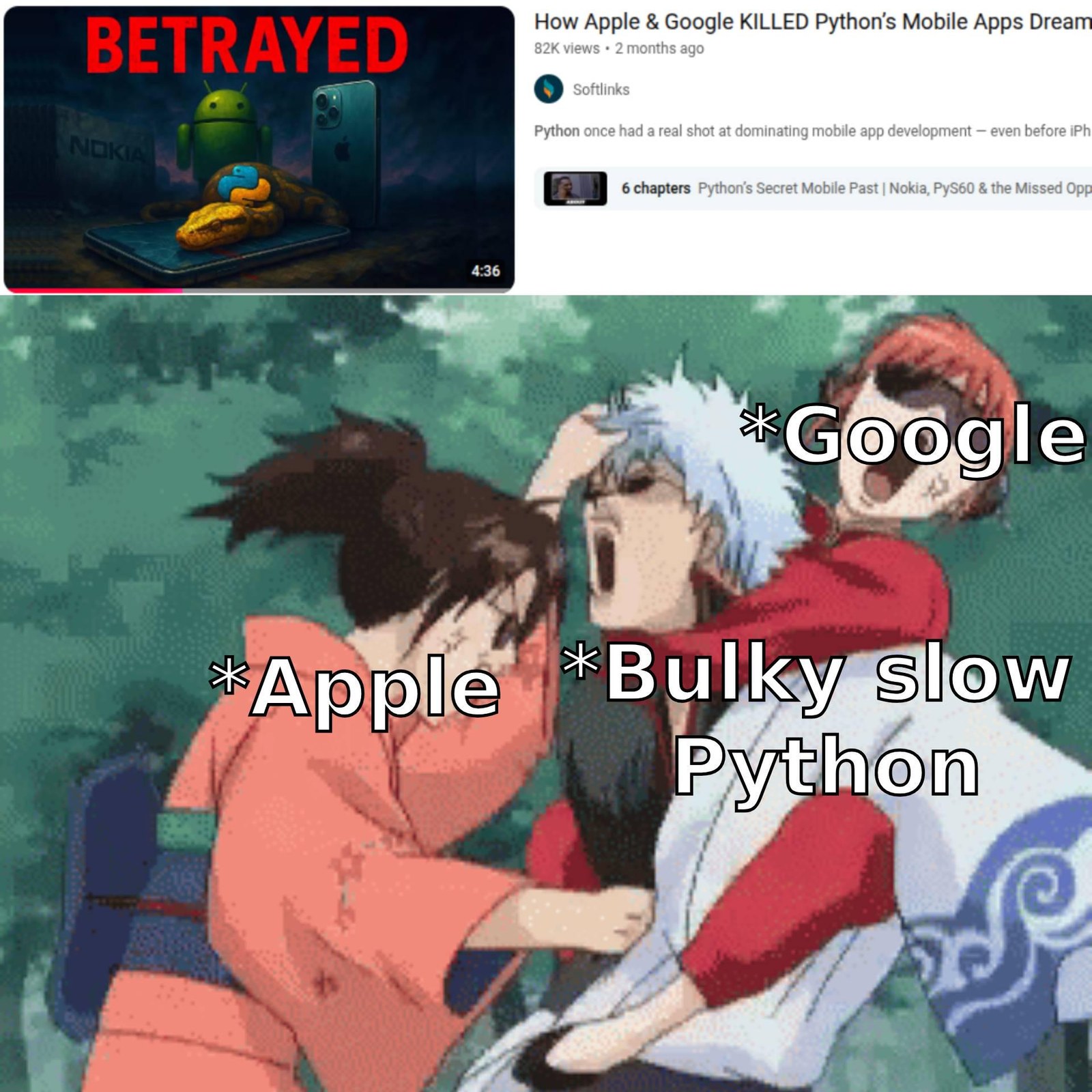 The Great Python Mobile Massacre