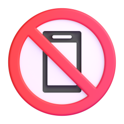 No mobile phones