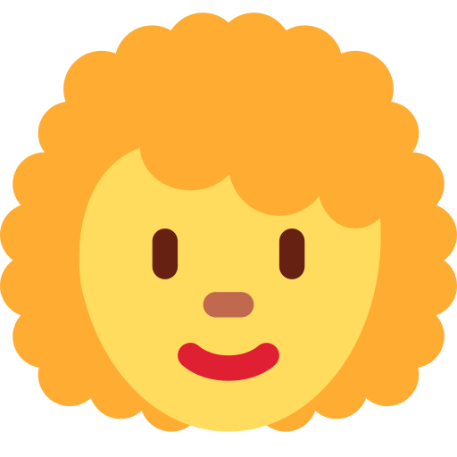 Woman: curly hair