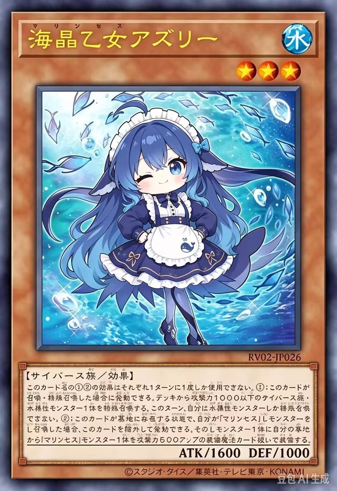 DeepSeek娘·海晶乙女卡牌拟人