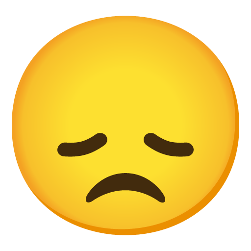 Disappointed face