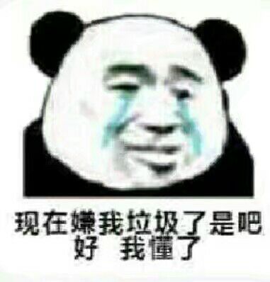 现在嫌弃我垃圾了是吧.好.我懂了