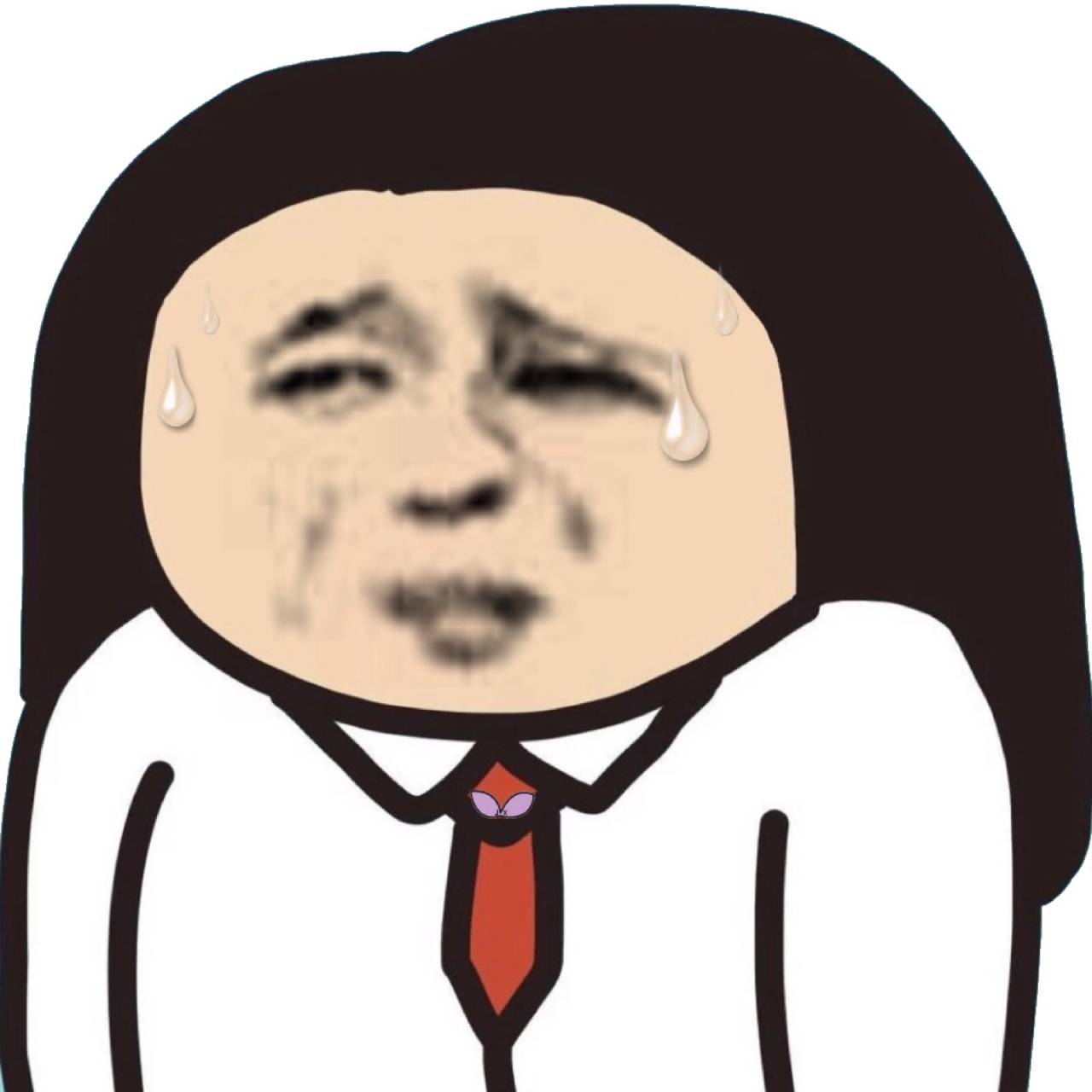 尴尬流汗了