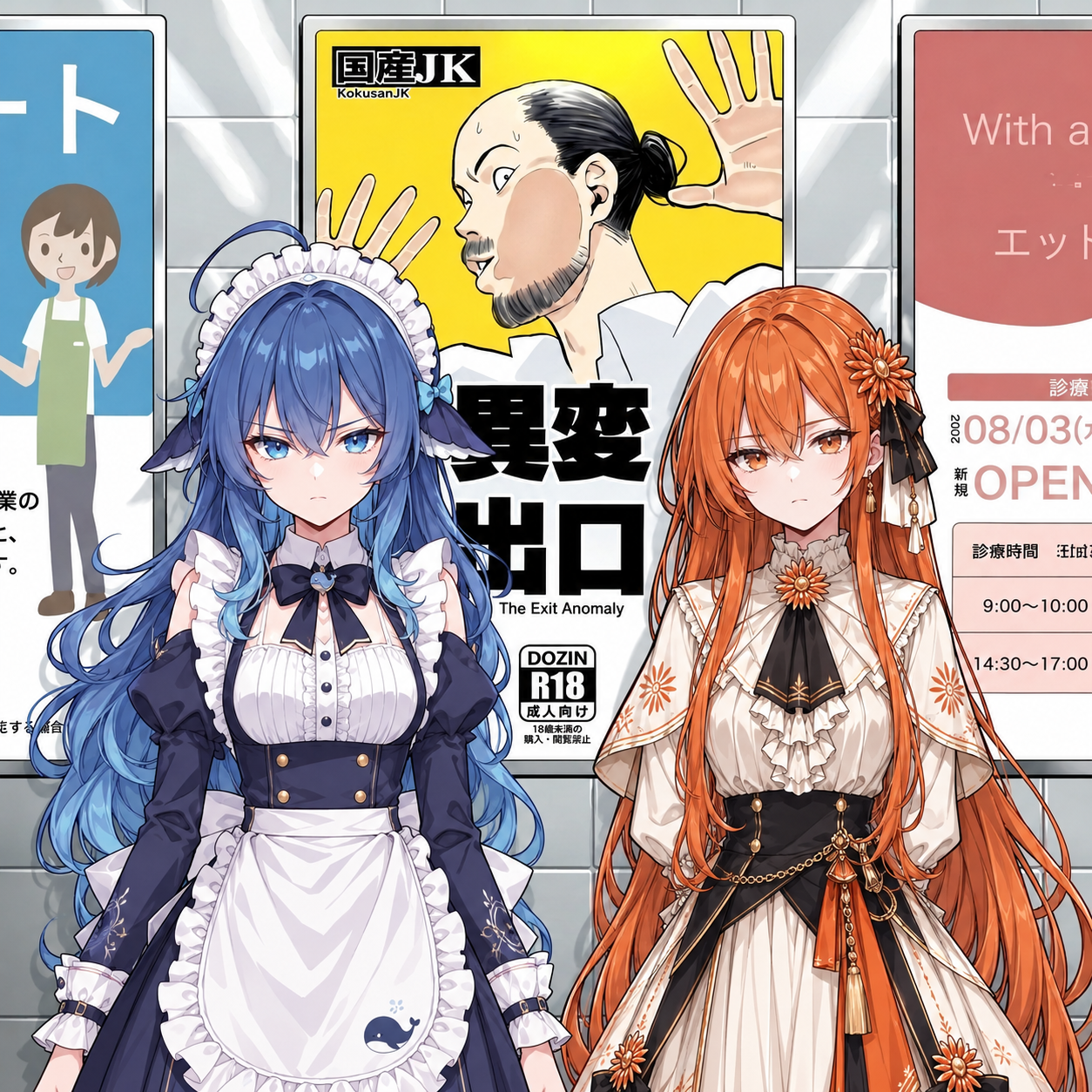 误入循环地铁的 DeepSeek 娘与 Claude 娘