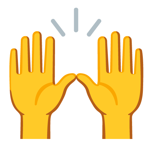 Raising hands