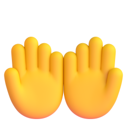 Palms up together