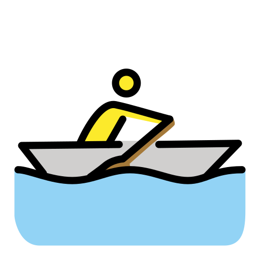 Person rowing boat