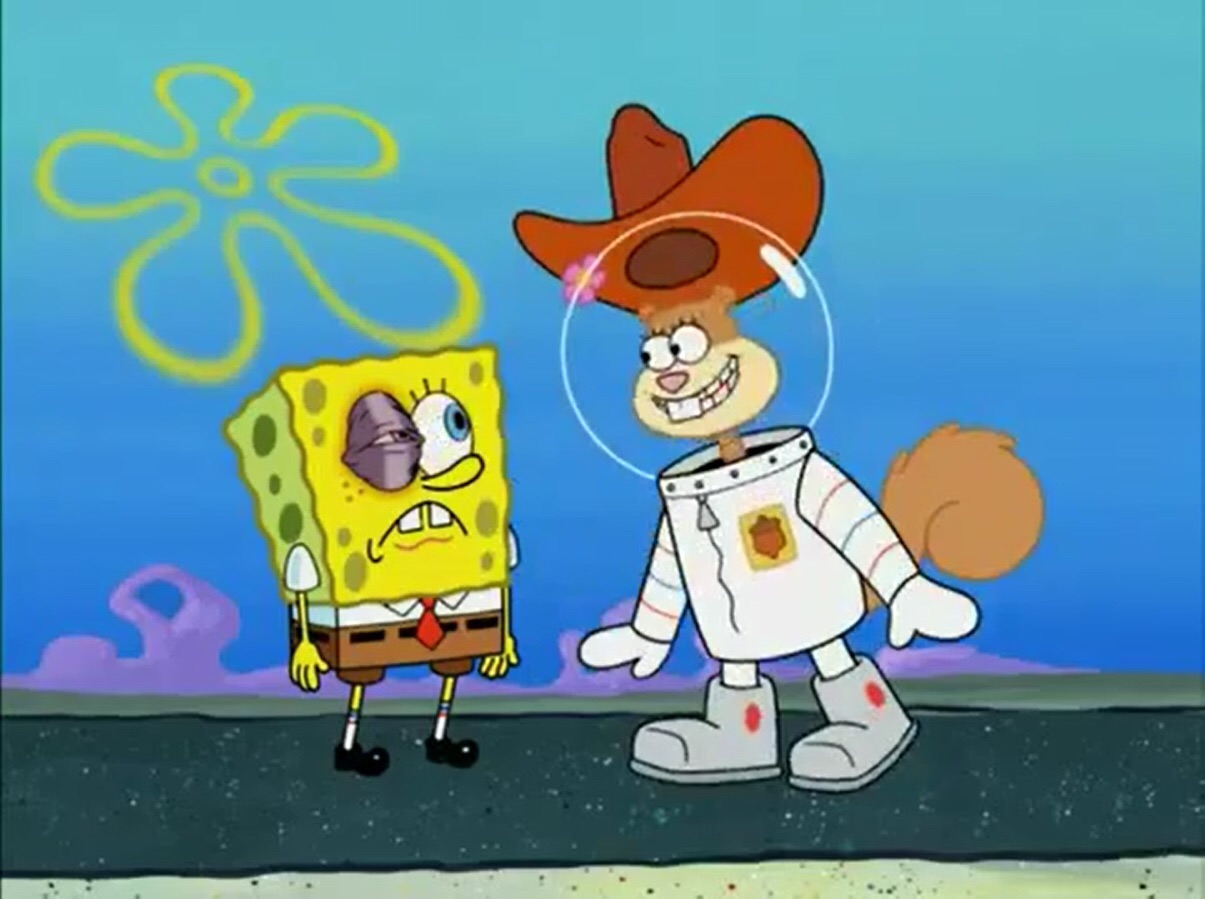 Sandy Cheeks Look At Yer Eye