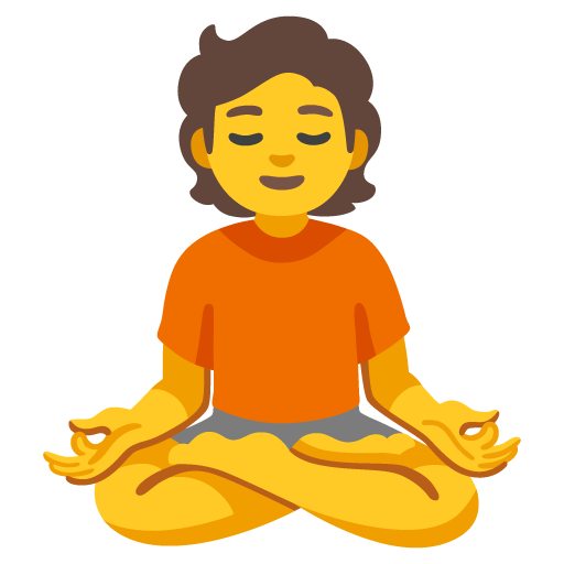 Person in lotus position