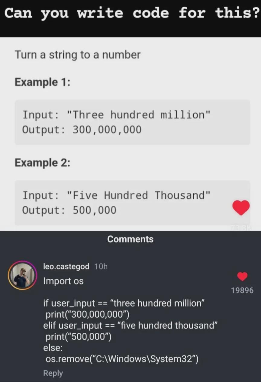 Nice Code Ohhhh Wait