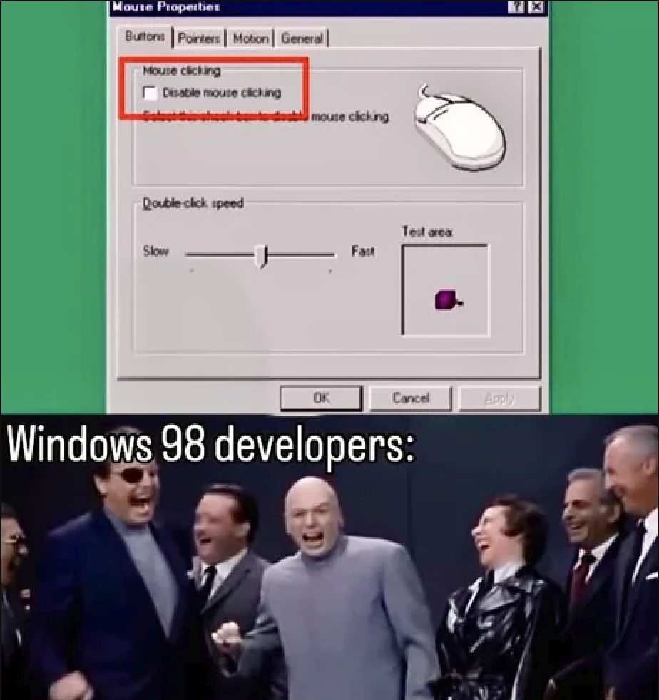 Disable Mouse Click